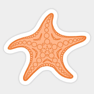 Starfish (orange) Sticker